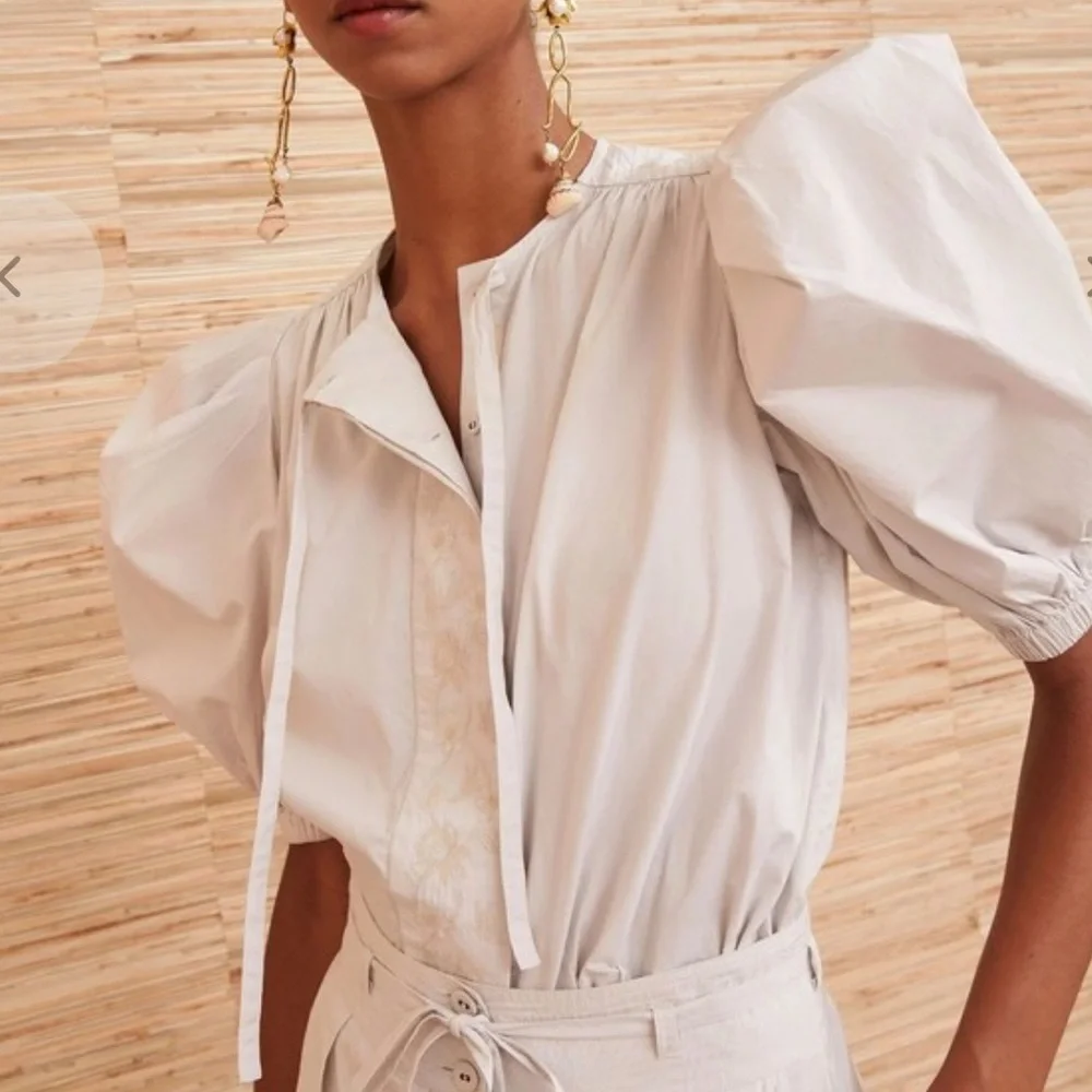 Ulla Johnson Colette Top in Dove size 6 - Picture 2 of 10